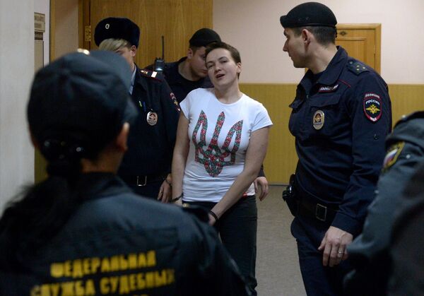 Заседание суда по жалобе украинской летчицы Надежды Савченко Заседание суда по жалобе украинской летчицы Надежды Савченко