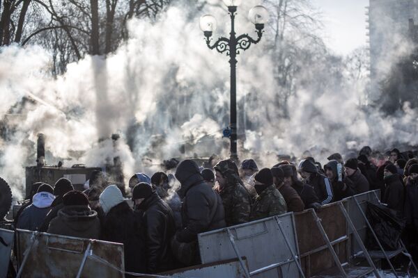 Палаточный лагерь сторонников Партии Регионов в Киеве