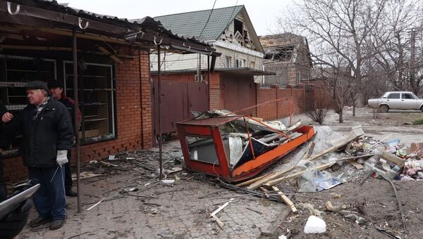 Последствия обстрела Мариуполя