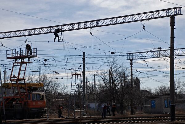 Восстановительные работы в Дебальцево Восстановительные работы в Дебальцево