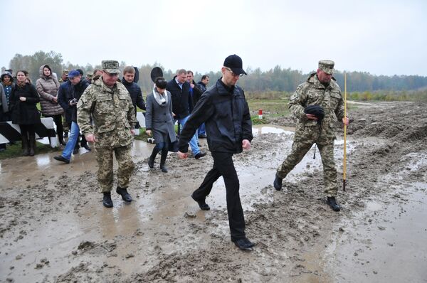 Премьер-министр Украины Арсений Яценюк посетил Львовскую область