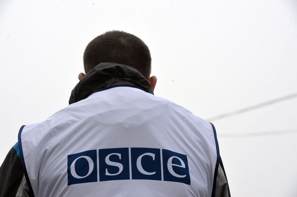 Наблюдатели ОБСЕ осматривают КПП Новоазовск