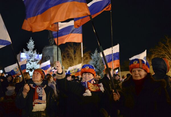 В Севастополе после голосования на референдуме о статусе Крыма