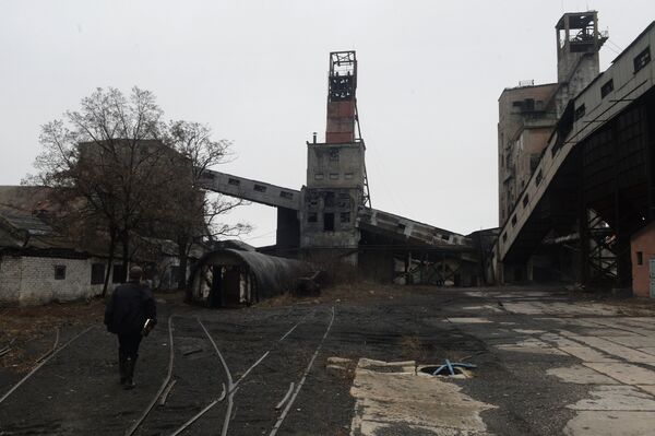 Шахта имени С.П. Ткачука в Харцызске на Донбассе Шахта имени С.П. Ткачука в Харцызске на Донбассе