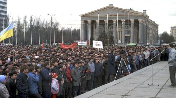 Митинг в Донецке на площади Ленина