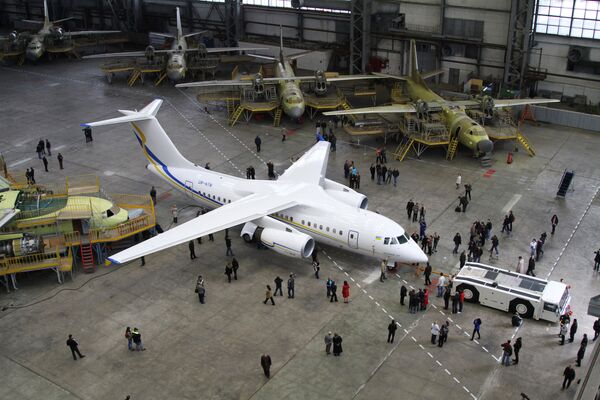 Первый экспериментальный образец украинского реактивного самолета нового поколения АН-158
