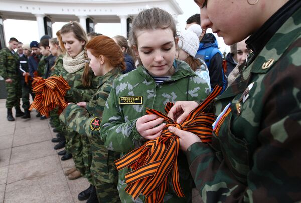 Акция Георгиевская ленточка в Саранске