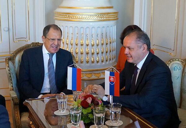 Рабочая поездка главы МИД РФ С. Лаврова в Словакию