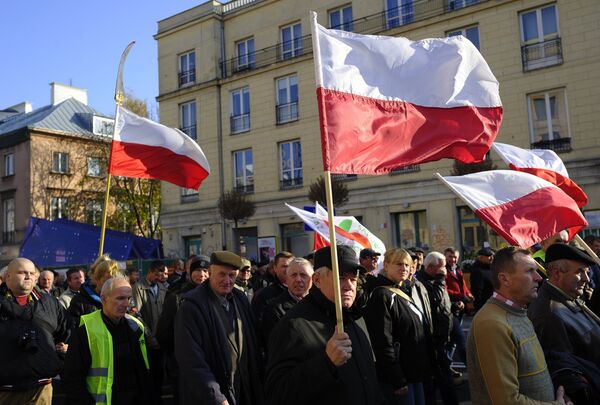 Акция протеста фермеров и садоводов Польши прошла в Варшаве