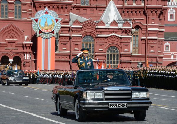 Генеральная репетиция военного парада в ознаменование 70-летия Победы в Великой Отечественной войне 1941-1945 годов