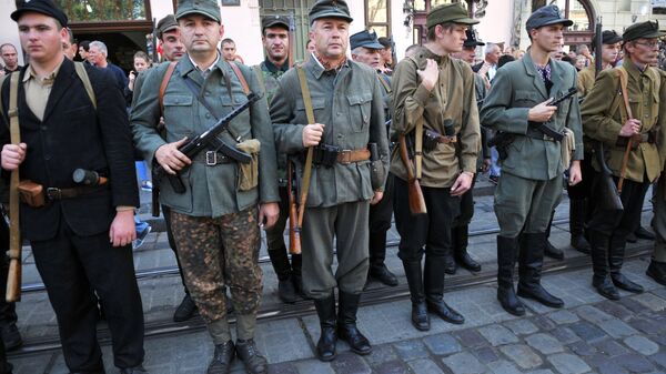 Марш сторонников УПА во Львове
