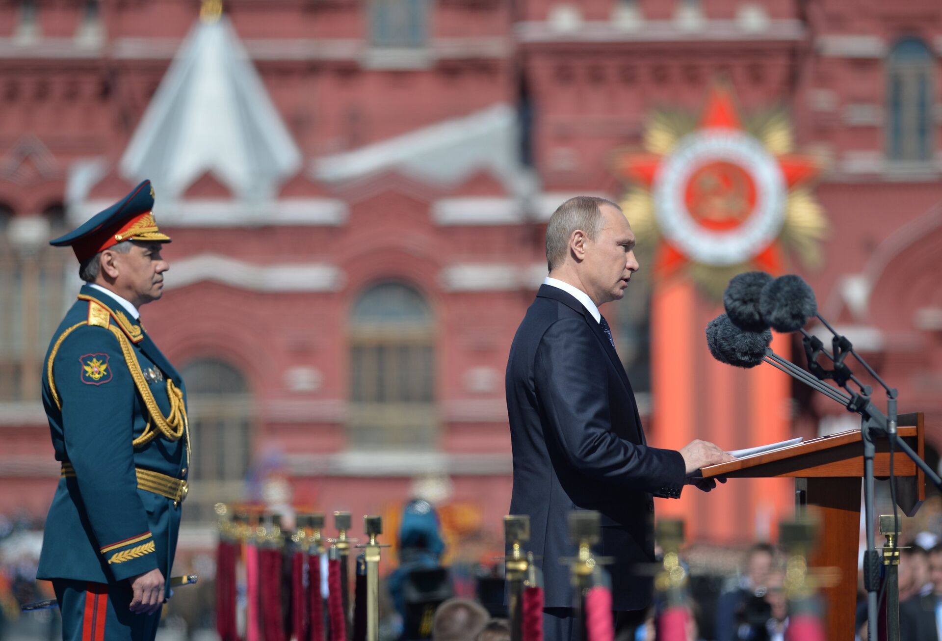 Президент РФ В.Путин на военном параде в честь 70-й годовщины Победы в ВОВ - РИА Новости, 1920, 09.05.2021