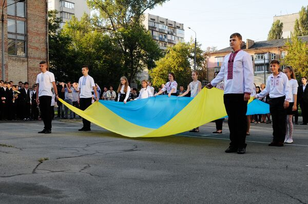 Начало учебного года в школах Украины