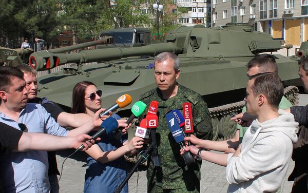 Подготовка к Параду Победы в Донецке