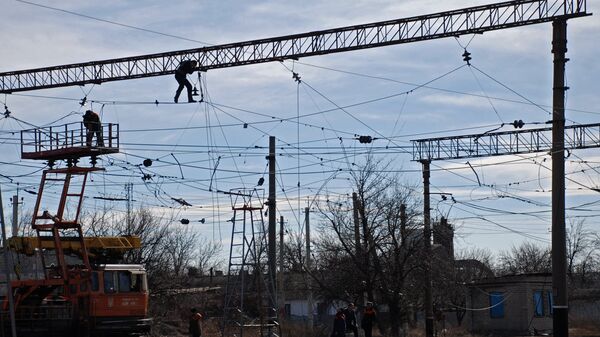 Восстановительные работы в Дебальцево Восстановительные работы в Дебальцево