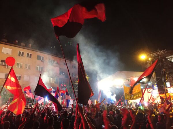 Массовые акции в Македонии Массовые акции в Македонии