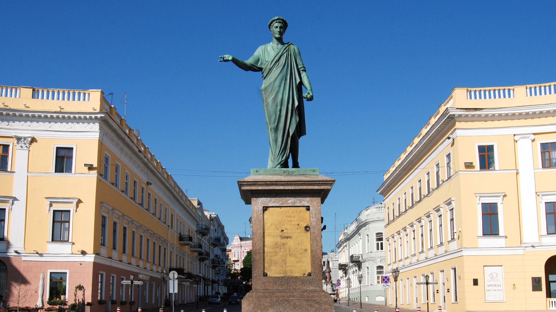 Памятник Дюку де Ришелье в Одессе - РИА Новости, 1920, 06.09.2022