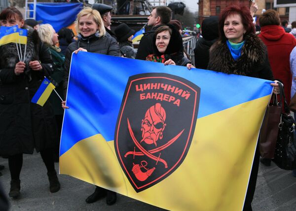 Митинг За единую Украину в Днепропетровске