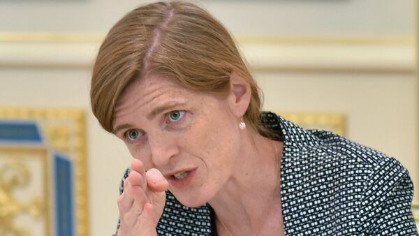 Постоянный представитель США при ООН Саманта Пауэр Постоянный представитель США при ООН Саманта Пауэр