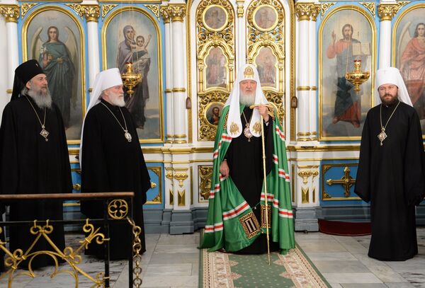 Патриарх Кирилл принял участие в мероприятиях, посвященных 74-й годовщине начала Великой Отечественной войны Патриарх Кирилл принял участие в мероприятиях, посвященных 74-й годовщине начала Великой Отечественной войны