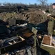 Разрушенный укрепрайон украинских силовиков на окраине города Дебальцево