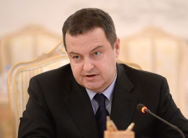 Встреча С.Лаврова с И.Дачичем в Москве