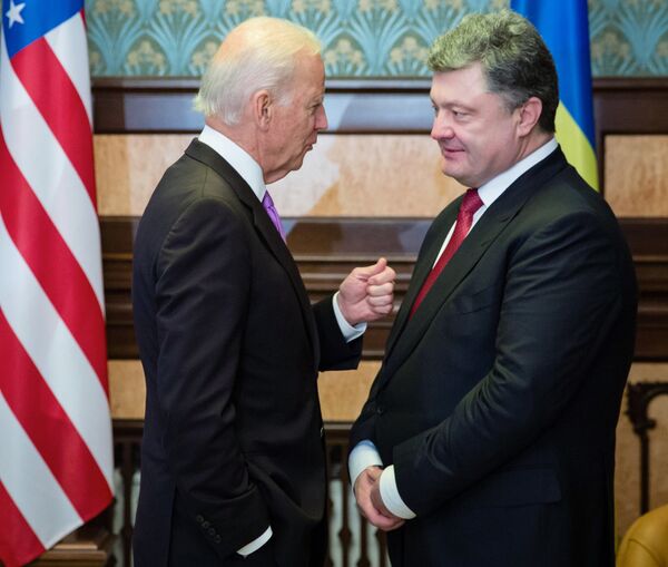 Встреча П.Порошенко и Дж.Байдена в Киеве