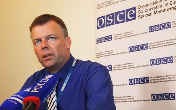 Пресс-конференция заместителя главы миссии ОБСЕ на Украине Александра Хуга