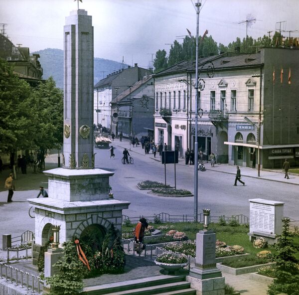 На Центральной площади города Мукачево