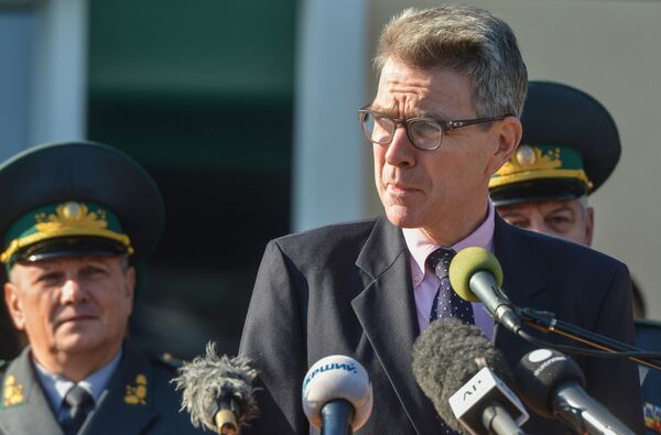 Встреча руководства пограничного ведомства с уполномоченным Государственного департамента США В.Нуланд и послом США в Украине Д.Пайеттом Встреча руководства пограничного ведомства с уполномоченным Государственного департамента США В.Нуланд и послом США в Украине Д.Пайеттом