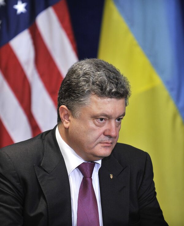 Б.Обама встретился с П.Порошенко