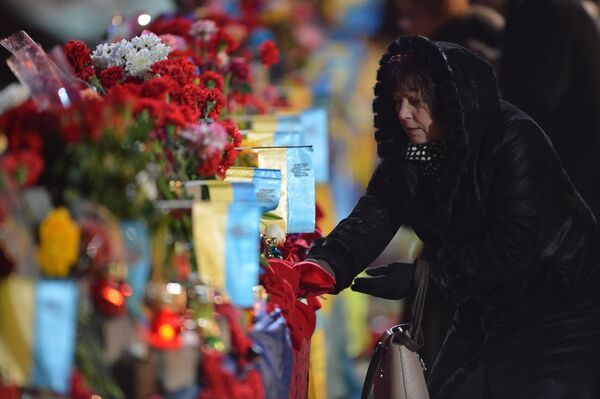 Годовщина событий на киевском Майдане Годовщина событий на киевском Майдане