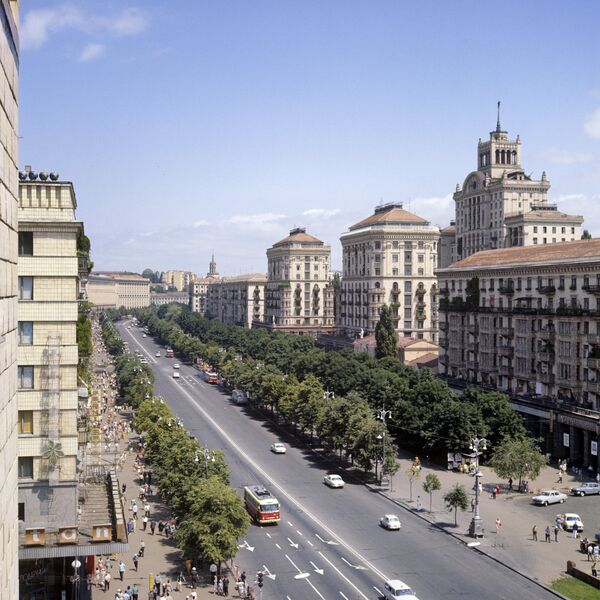 Вид на Крещатик Вид на Крещатик