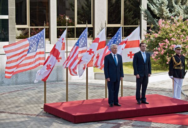 Встреча министров обороны США и Грузии Встреча министров обороны США и Грузии