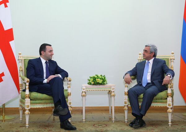 Встреча С.Саргсяна с И.Гарибашвили Встреча С.Саргсяна с И.Гарибашвили