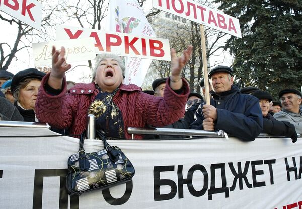 Митинг против «антиконституционного характера социального пакета госбюджета Украины на 2007 год» Митинг против «антиконституционного характера социального пакета госбюджета Украины на 2007 год»