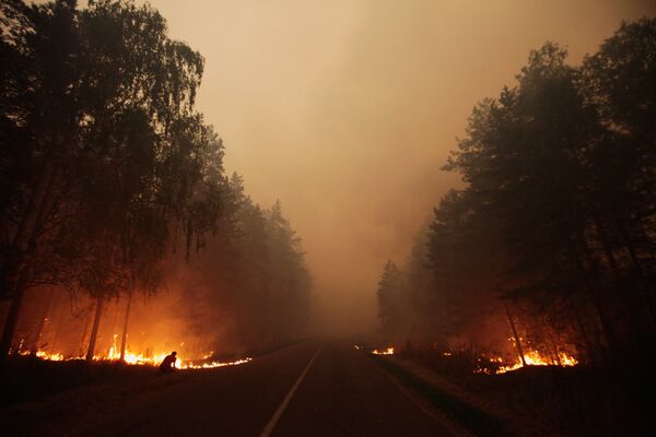 Пожары в Луховицком районе Московской области
