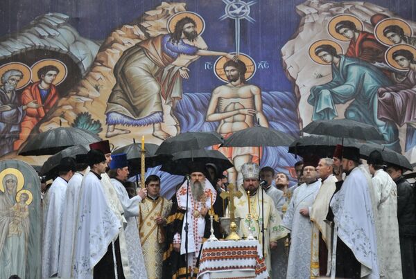 Общегородское освящение воды в день Крещения Господня во Львове Общегородское освящение воды в день Крещения Господня во Львове