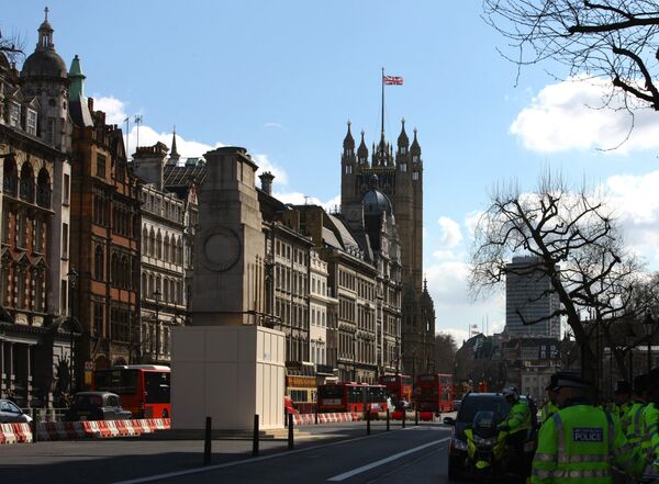 Вид на здание парламента в Лондоне