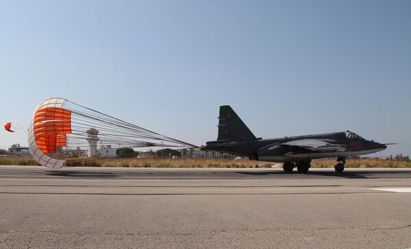 Российская боевая авиагруппа на аэродроме Хмеймим в Сирии