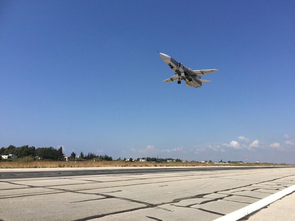 Российская боевая авиагруппа на аэродроме Хмеймим в Сирии