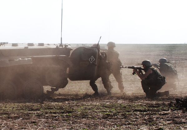 Учения ополченцев Донецкой народной республики Учения ополченцев Донецкой народной республики