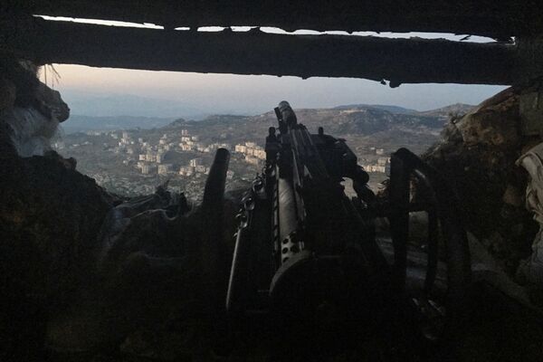 Позиция сирийской армии в районе поселения Араму