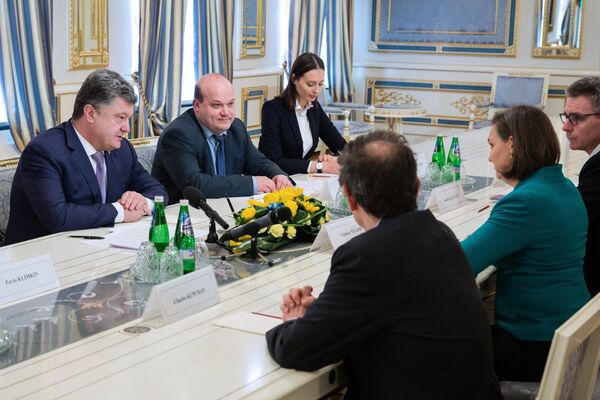 Встреча Петра Порошенко с Викторией Нуланд