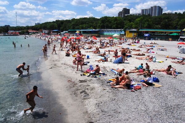 Пляж Ланжерон в Одессе Пляж Ланжерон в Одессе