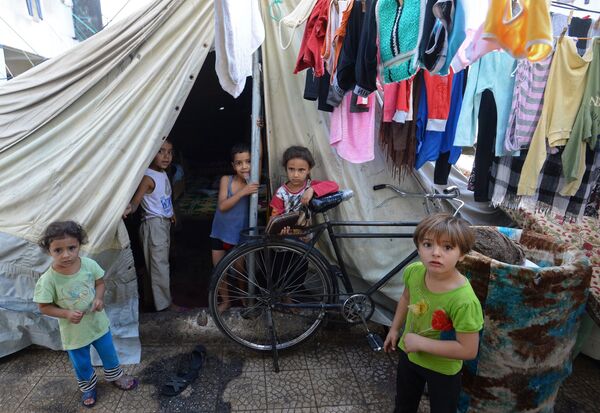Лагерь беженцев в Дамаске Лагерь беженцев в Дамаске