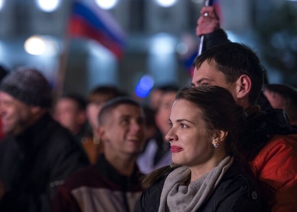 Празднование годовщины Крымской весны в Крыму