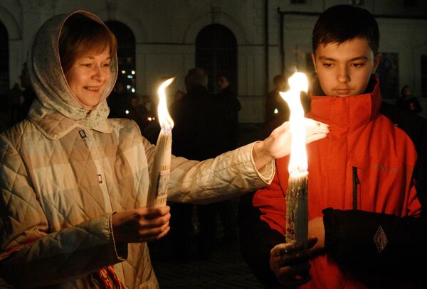 Празднование православной Пасхи на Украине