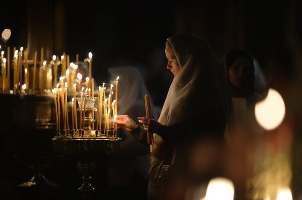 Празднование православной Пасхи в России