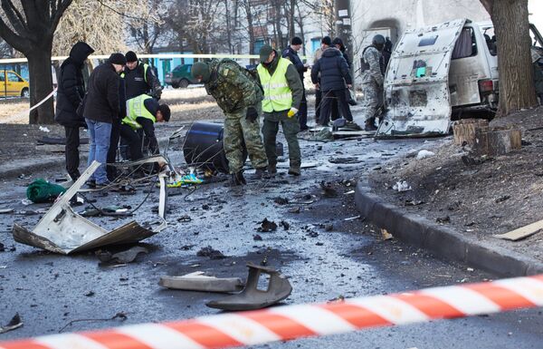 Взрыв автомобиля командира батальона патрульной службы милиции Слобожанщина в Харькове